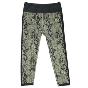 Fabletics High Waisted Snake Print 7/8 Leggings Athleisure Workout Pants XL NWT‎